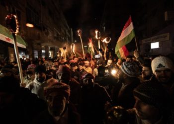من احتفالات عفرين بعيد النيروز في دمشق ـ AFP
