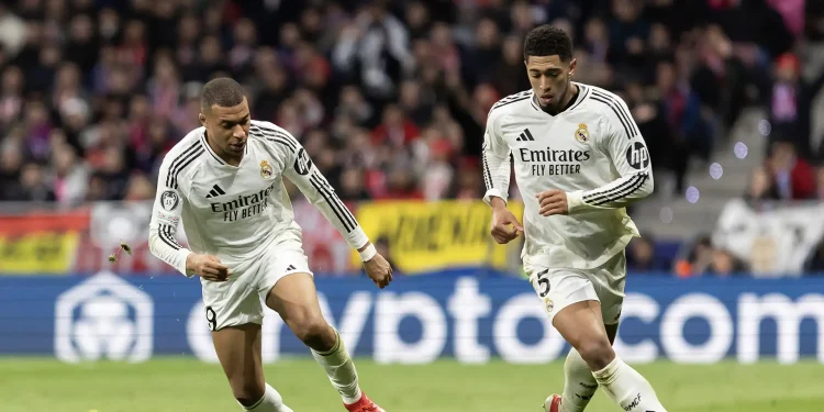 لاعبي ريال مدريد، بيلينغهام ومبابي